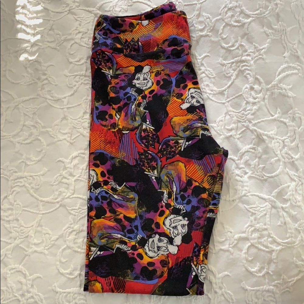 LuLaRoe OS Disney Villains Cruella deVille Legging